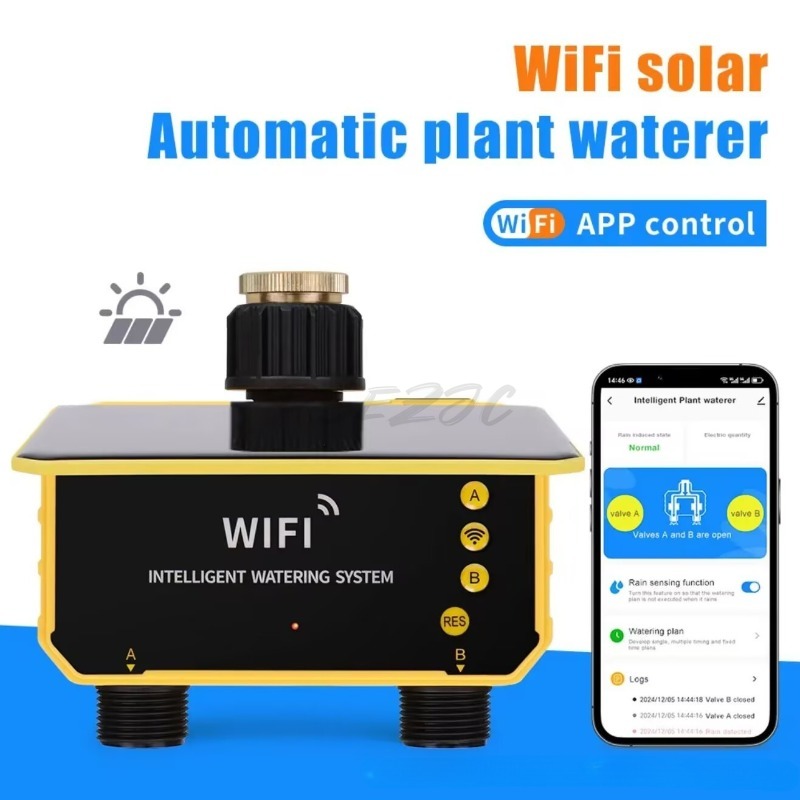 Pengontrol Irigasi Katup Air T - Timer Dual Outlet ulasan dan harga