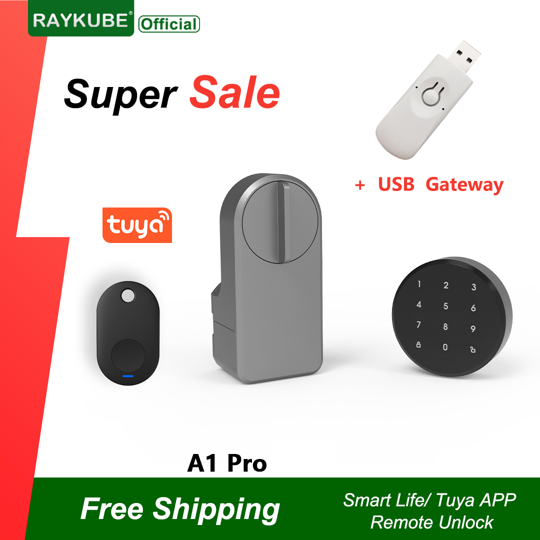 RAYKUBE A1 Pro Tuya BEL Set Ku - Glass Door Hinge ulasan dan harga